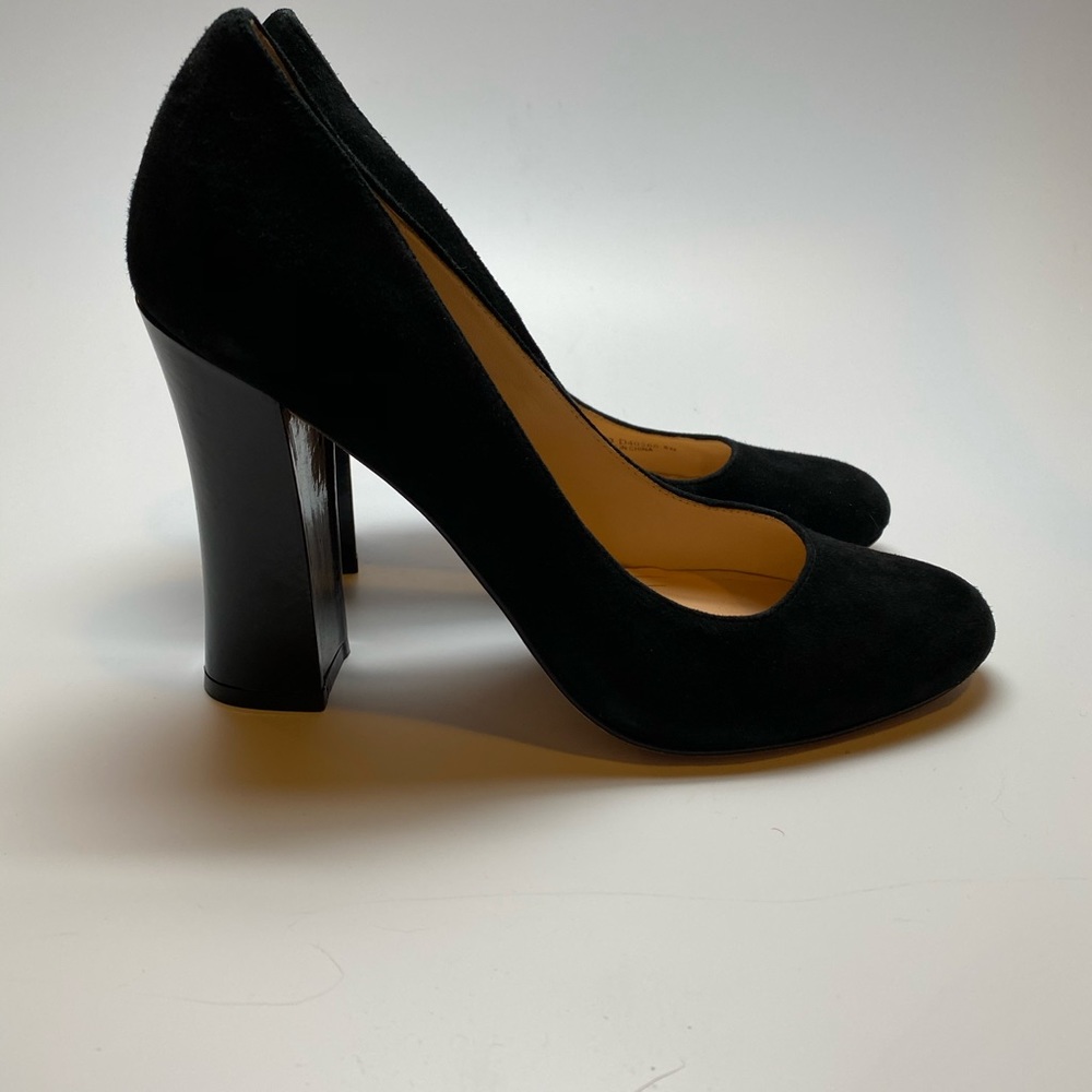 Cole Han black suede heels